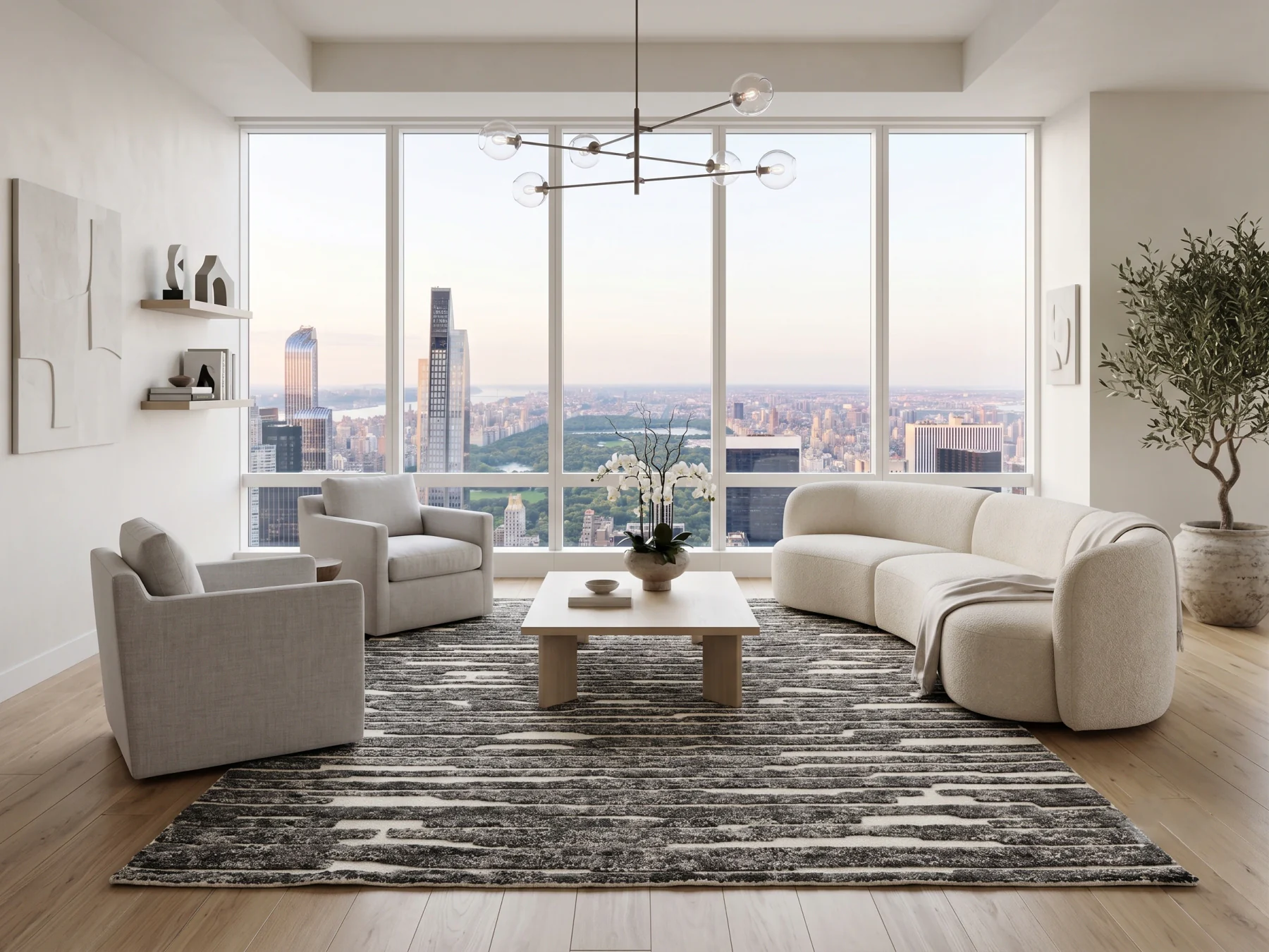 HK 003 · Charcoal Strata handcrafted rug