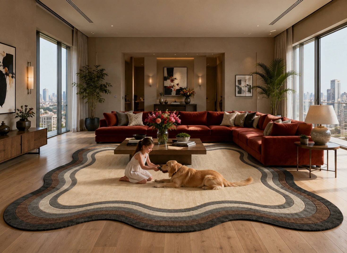 HT 023 · Sculpted Contour handcrafted rug