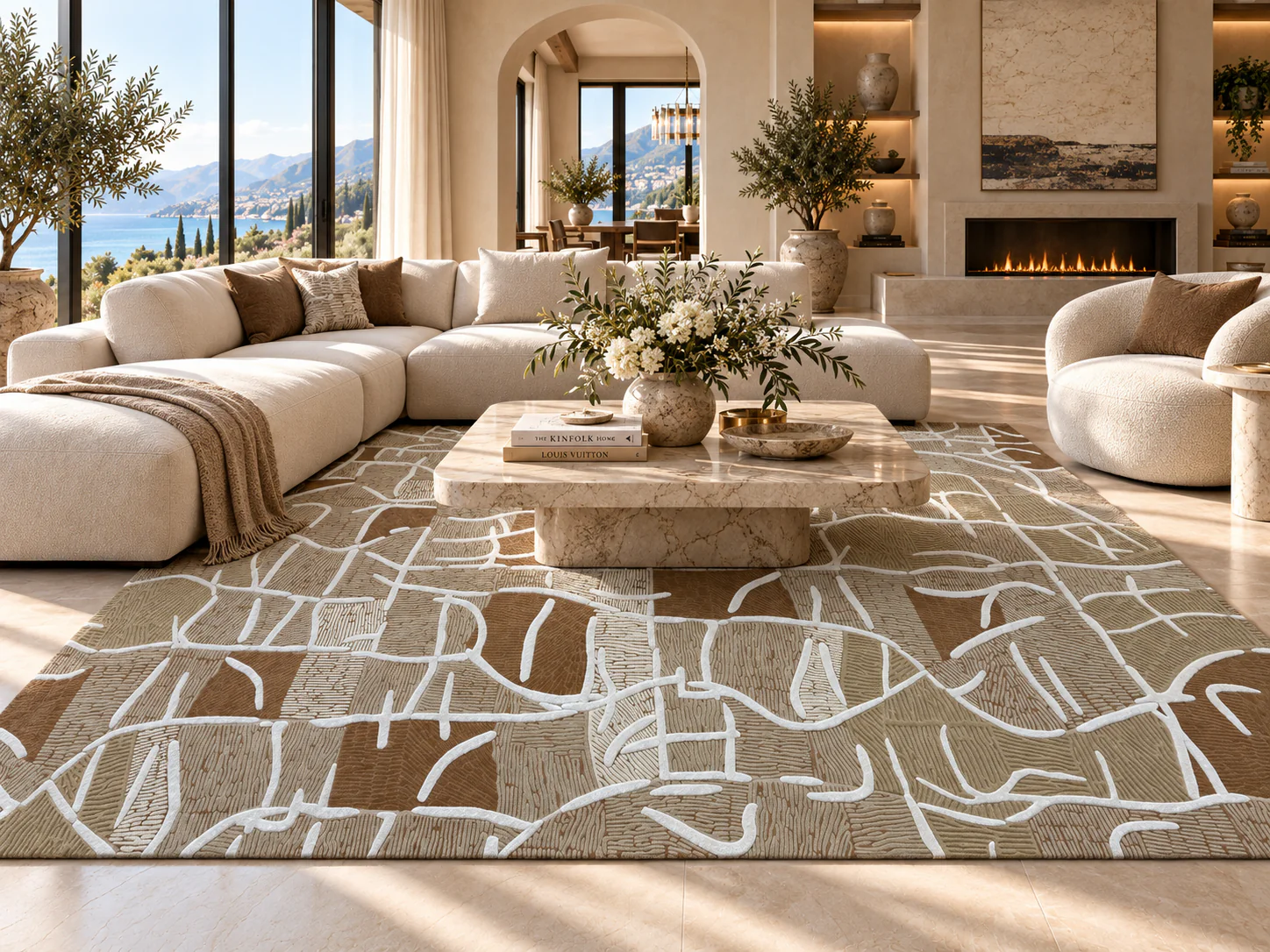 HT 031 · Desert Script handcrafted rug
