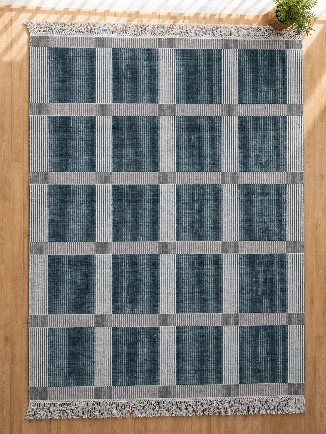 HW 002 · Slate Plaid — actual image