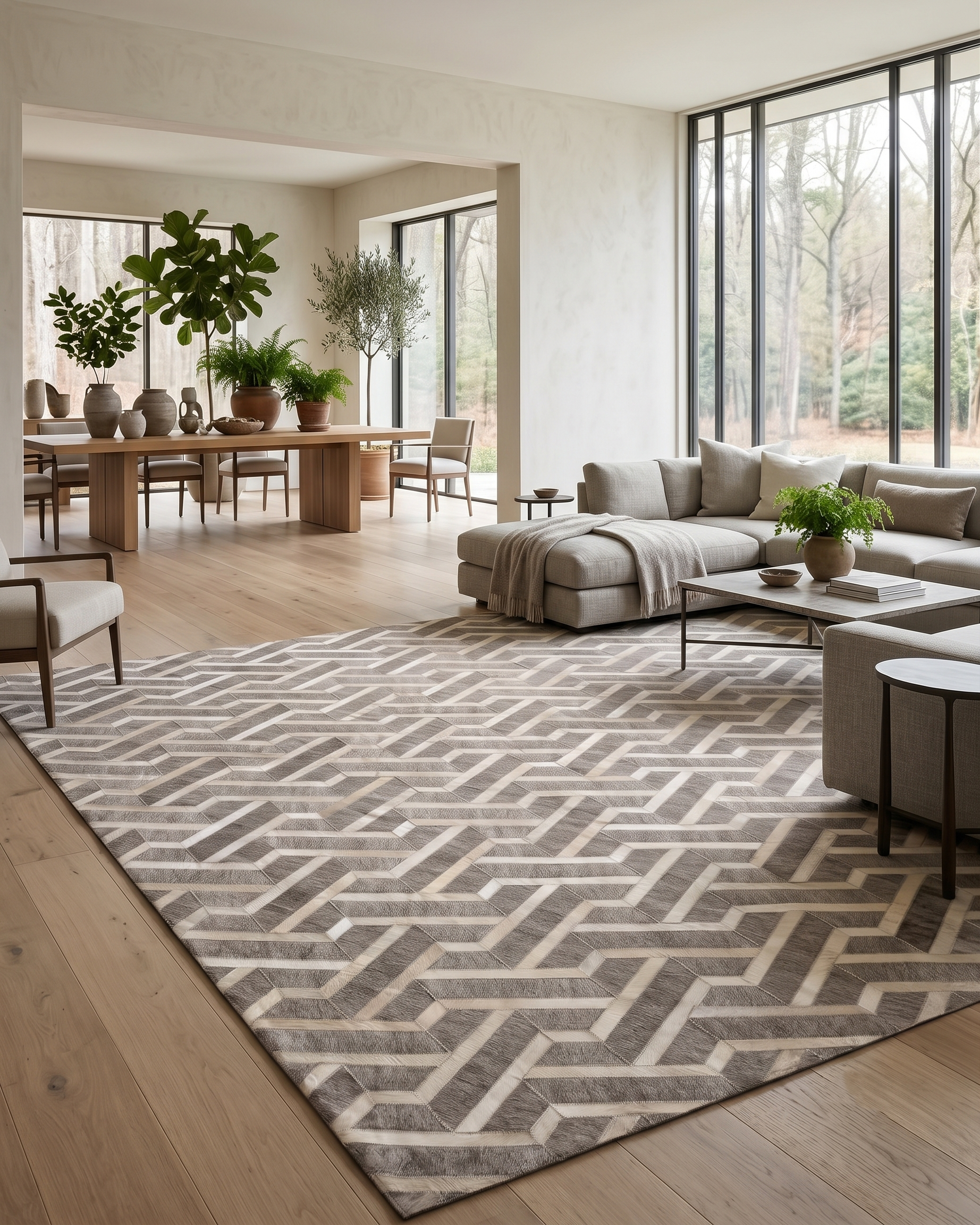 LR 009 · Silver Passage handcrafted rug